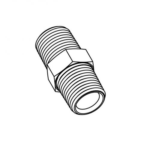 HEX NIPPLE-Stainless Steel-1/8"-1/8"