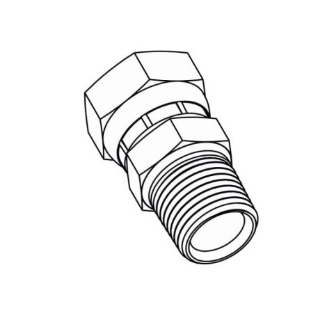 MALE ADAPTER UNION - NPT (M) x NPSM (F)